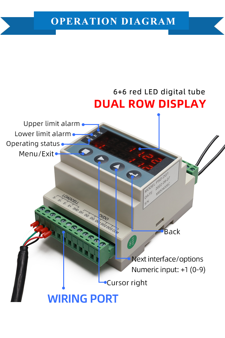 Rail Module Weighing Display Controller